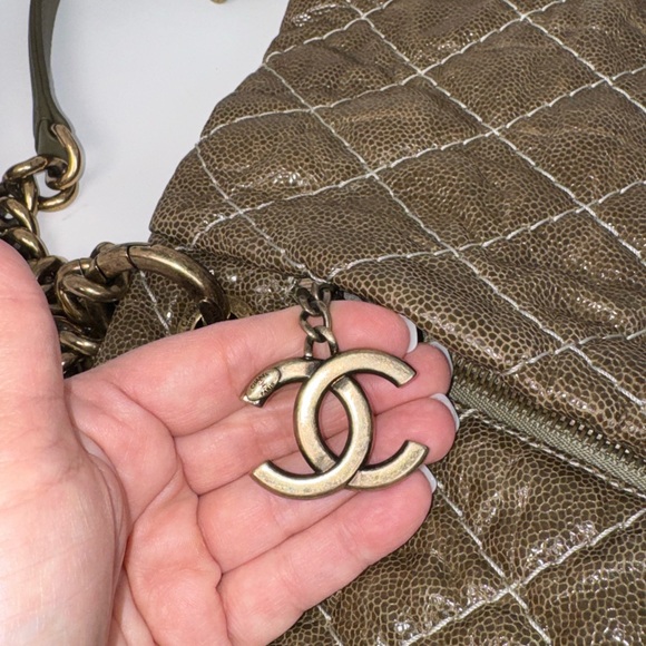 Authentic CHANEL Quilted Caviar Leather Tote - Picture 7 of 16